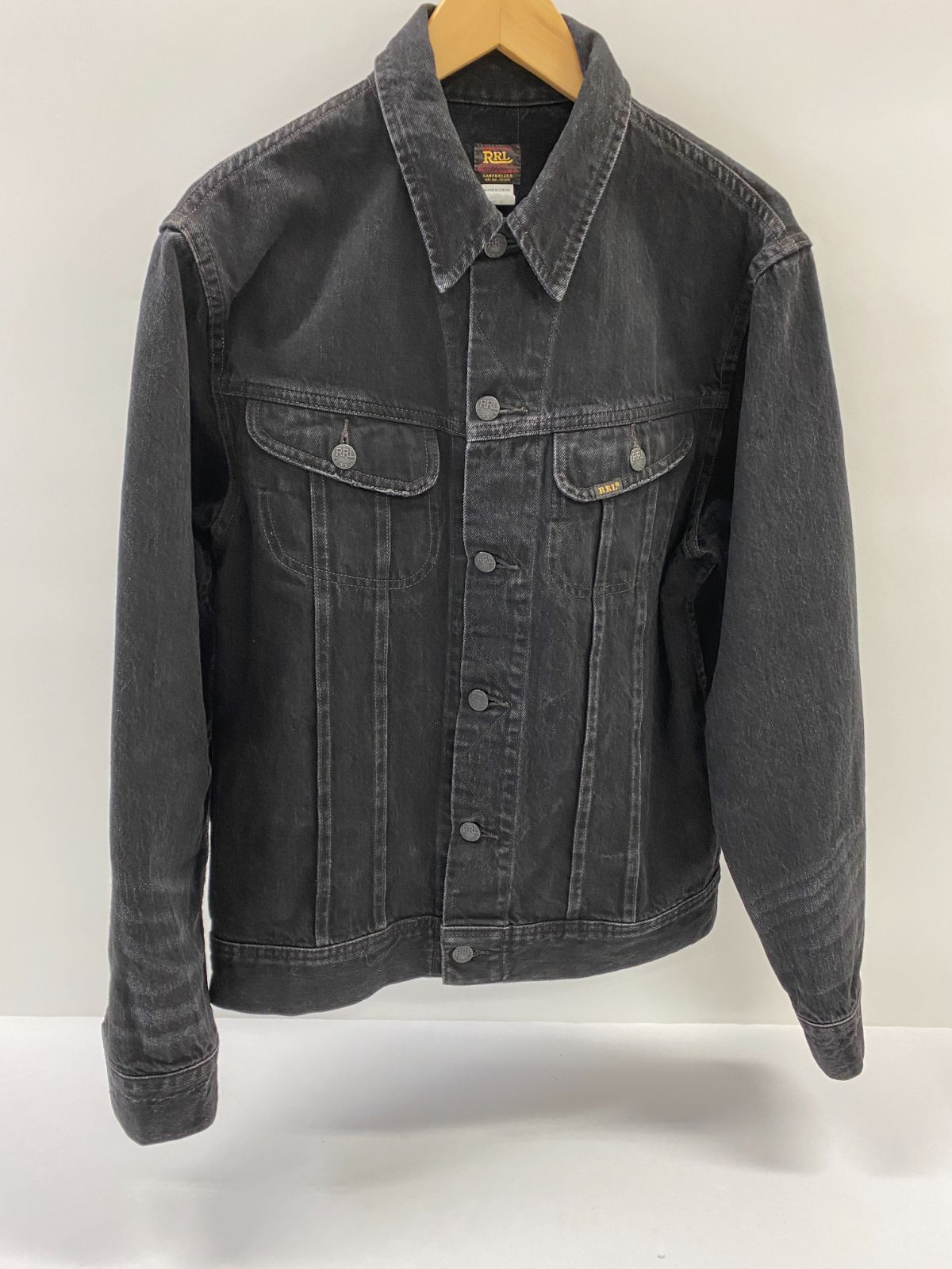 RRL ダブルアールエル ブラックデニム トラッカージャケット 【M128