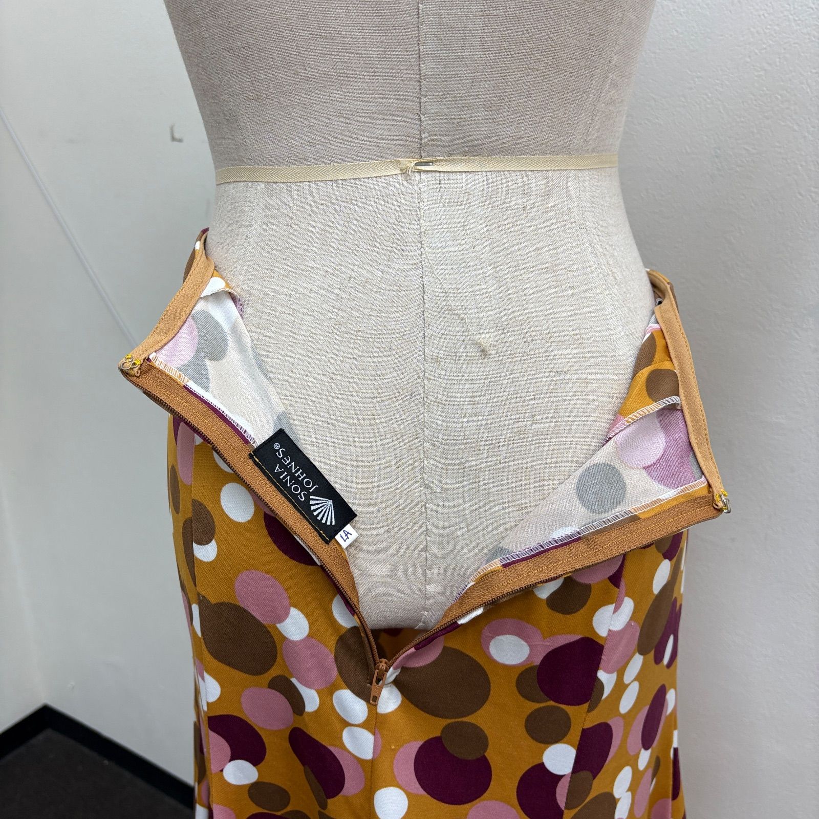 ソニアジョーンズ】フラメンコ衣装 スカート ファルダ オレンジ 黄色