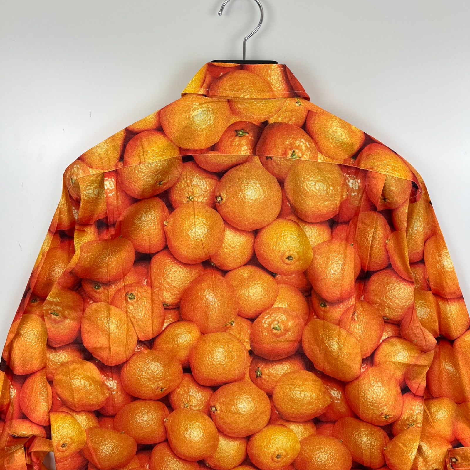 PAUL SMITH 00s y2k archive orange pattern L/S shirts M ポール