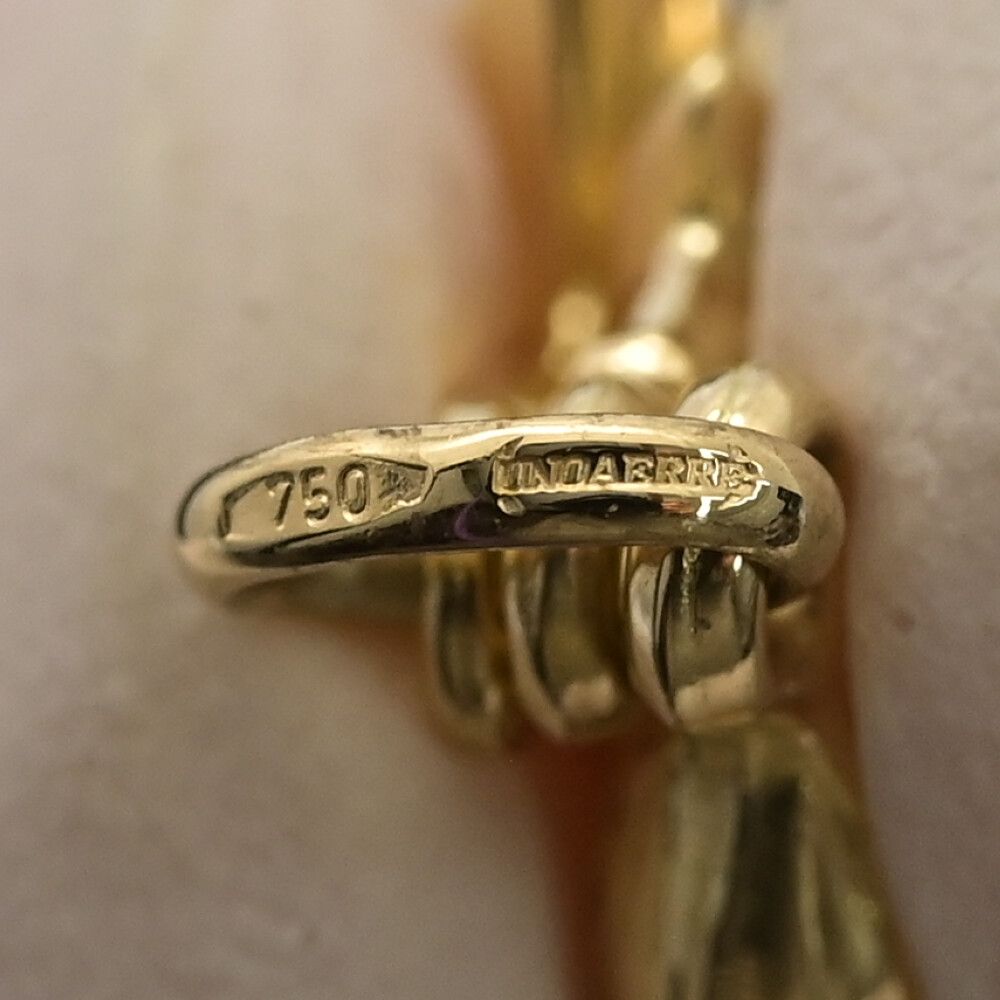 UNOAERRE ウノアエレ Italy製 ハート クロス 錨モチーフ チャーム