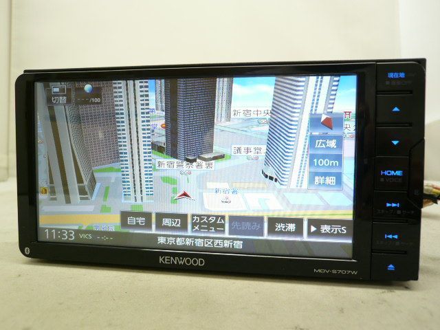 中古】 2025年秋版 ケンウッド MDV-S707W 彩速ナビ メモリーナビ 地