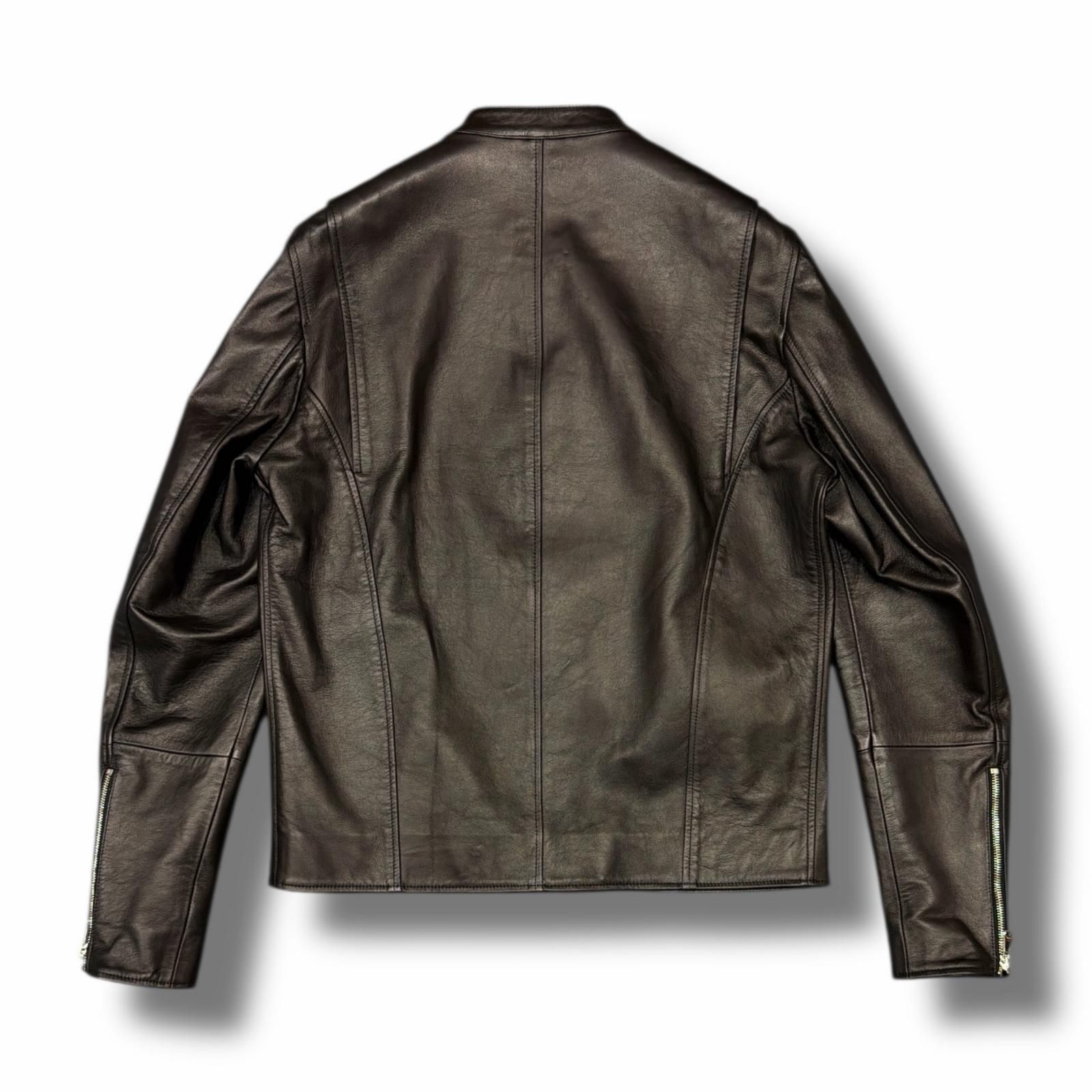 未使用 EMMETI KELSO Lamb Nappa Silk 0.7mm レザージャケット ケルソ