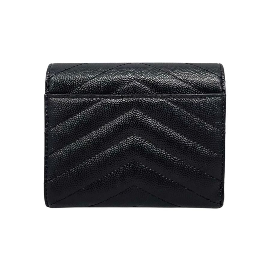 ☆E4828 サンローラン 3つ折り財布 モノグラム コンパクト スリー