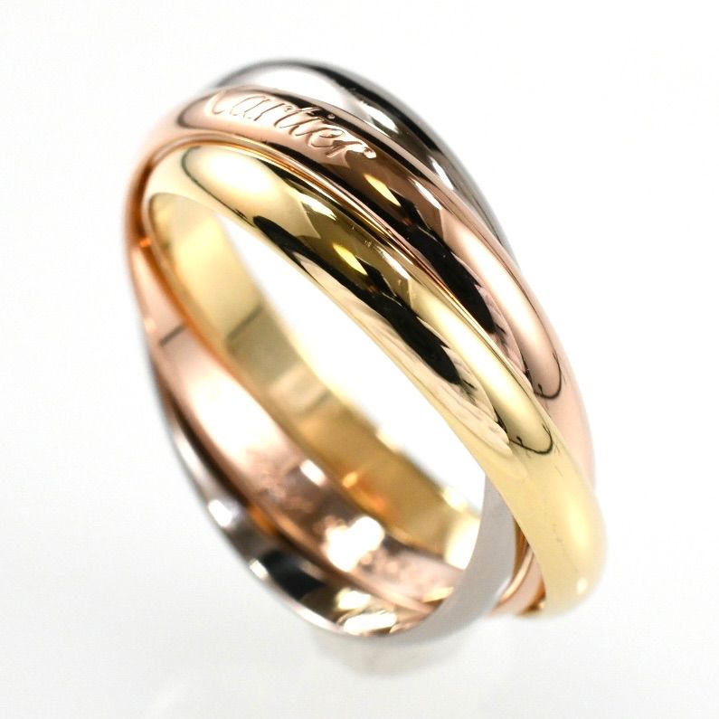 Cartier カルティエ トリニティリング SM 3連リング K18 スリーカラー