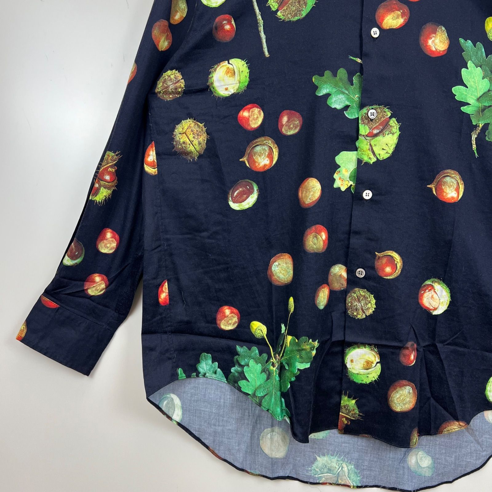PAUL SMITH 00s y2k archive BOTANICAL print L/S shirts M ポール