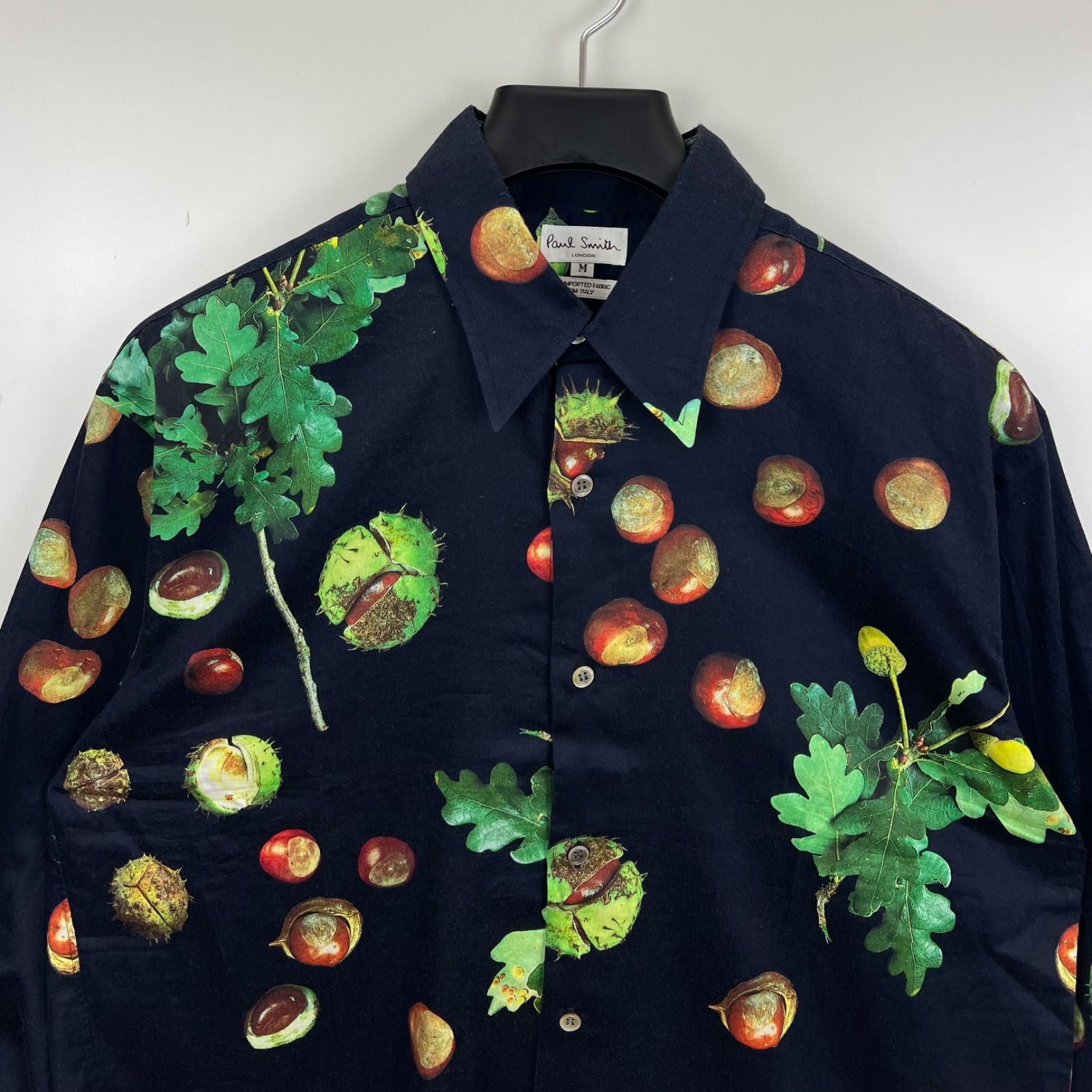 PAUL SMITH 00s y2k archive BOTANICAL print L/S shirts M ポール
