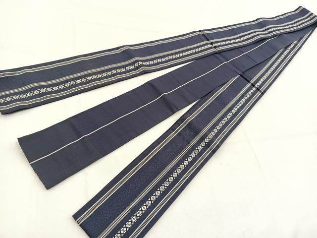 平和屋着物◎男性 本場筑前博多織 角帯 献上 証紙付き 正絹 逸品