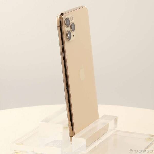 中古品〕 iPhone11 Pro Max 256GB ゴールド MWHL2J／A SIMフリー【258
