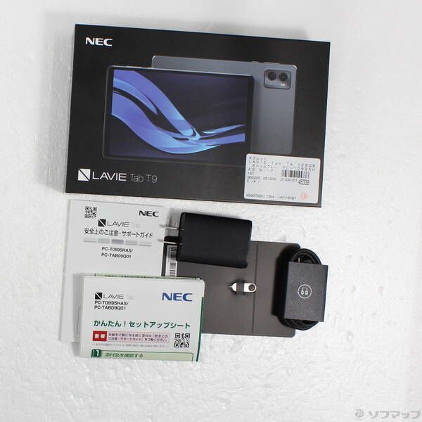 中古品〕 LAVIE Tab T9 128GB ストームグレー PC-T0995HAS Wi-Fi【344