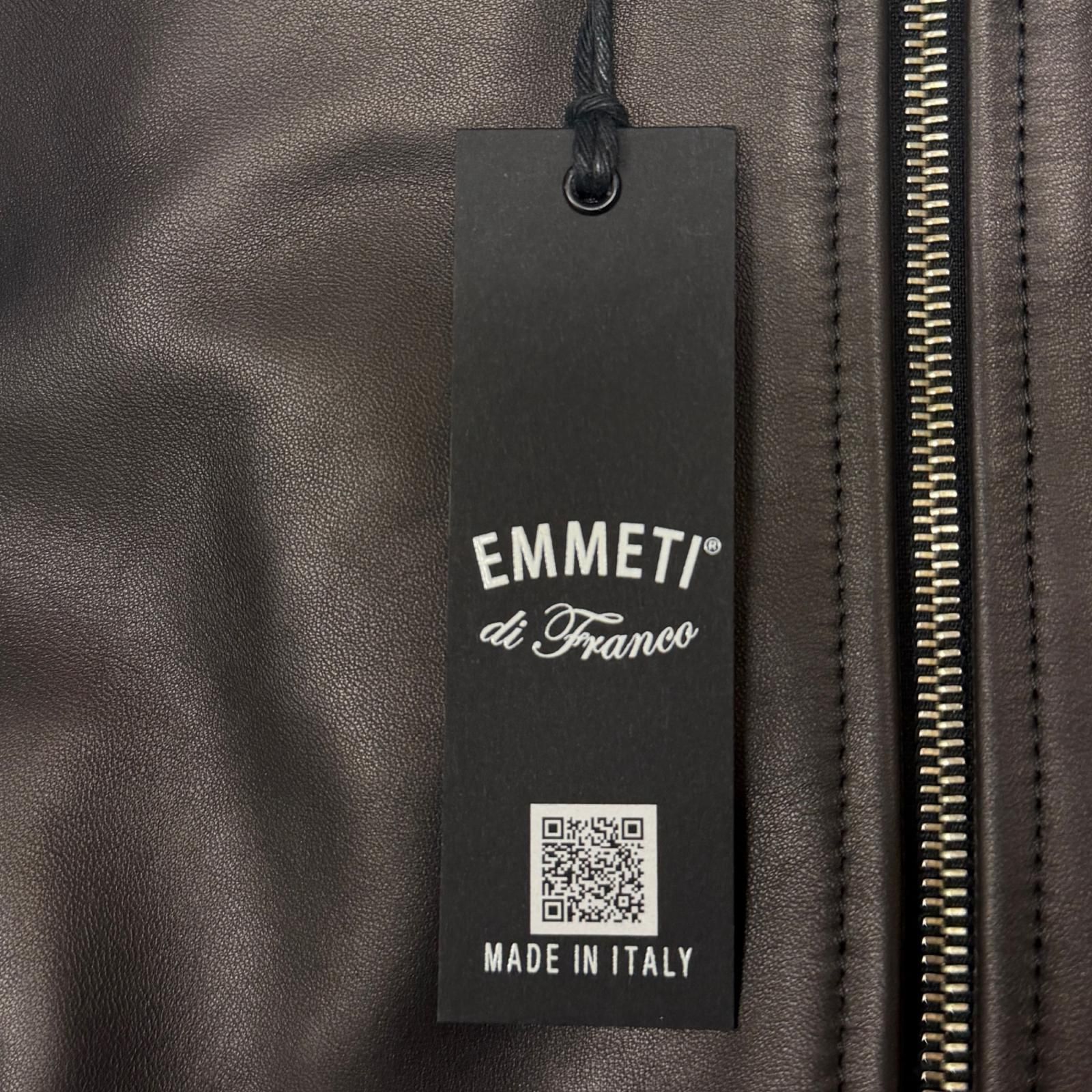 未使用 EMMETI KELSO NAPPA SILK レザージャケット ケルソ シングル