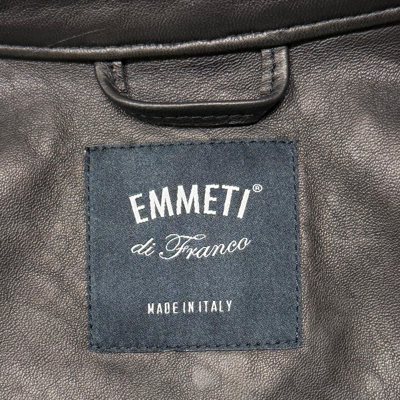 未使用 EMMETI KELSO NAPPA SILK レザージャケット ケルソ シングル