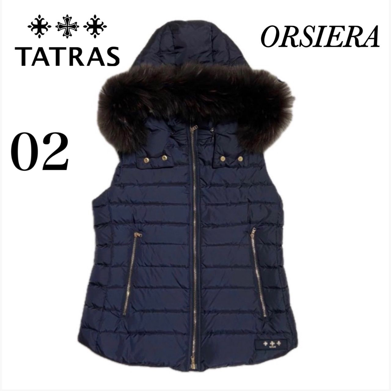 タトラス TATRAS オルシエラ ORSIERA ダウンベスト ファー付き ジップ
