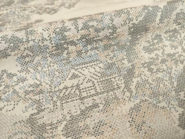 平和屋着物●本場大島紬　カタス9マルキ　花文箱文　正絹　逸品　未使用　AABG4066ck 平和屋着物○本場大島紬 カタス9マルキ 風景文 正絹 逸品 AABF1994csの