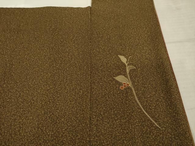 平和屋着物○訪問着 駒刺繍 飾花文 暈し染め 金彩 正絹 逸品