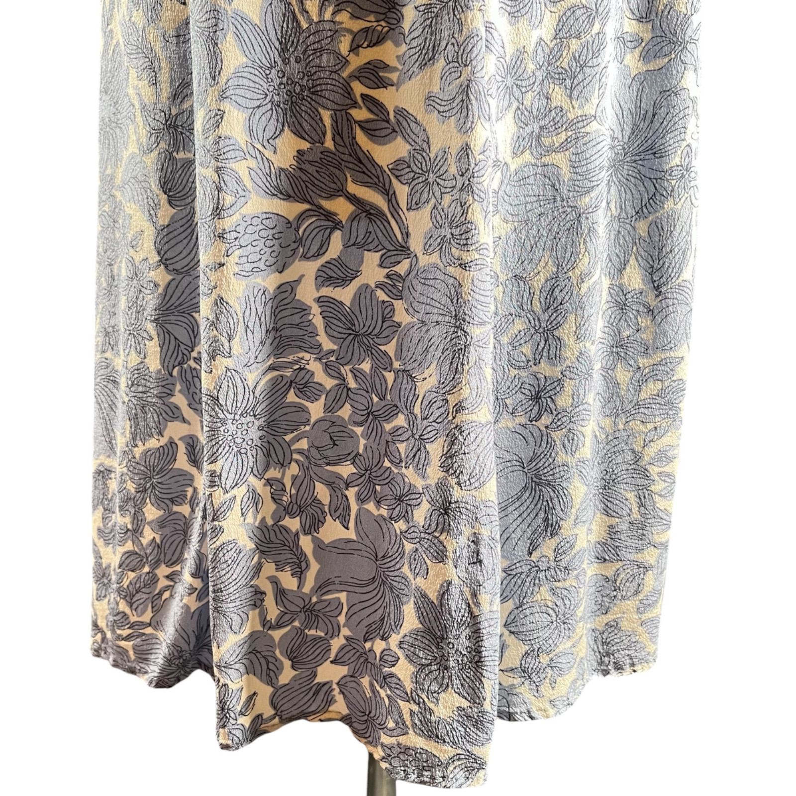 管2512-345】タグ付き Maxmara マックスマーラ ワンピース 花柄 ブルー