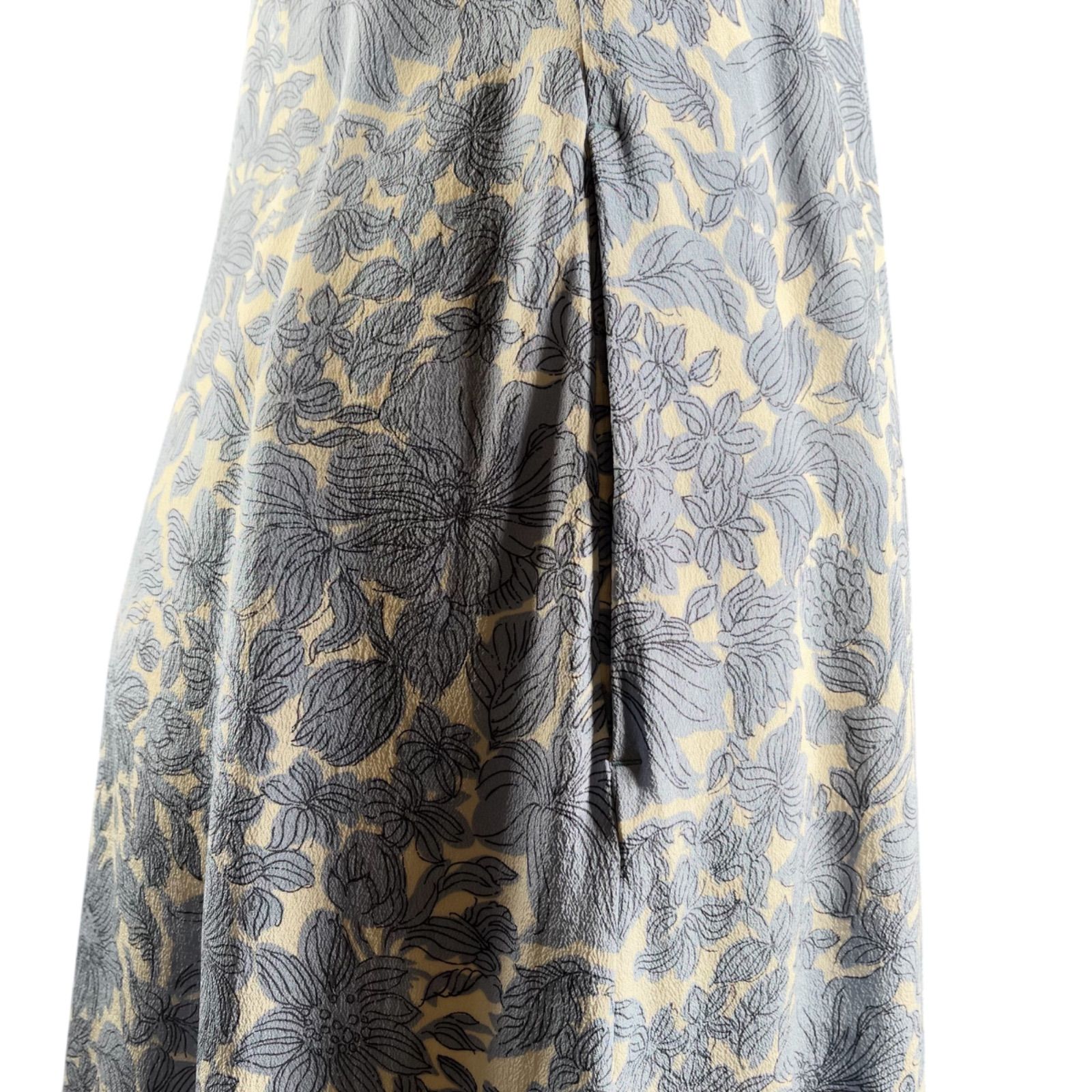 管2512-345】タグ付き Maxmara マックスマーラ ワンピース 花柄 ブルー