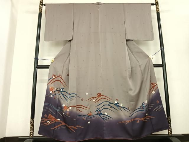 平和屋着物○世界的友禅作家 千地泰弘 色留袖 舞花文 暈し染め 正絹