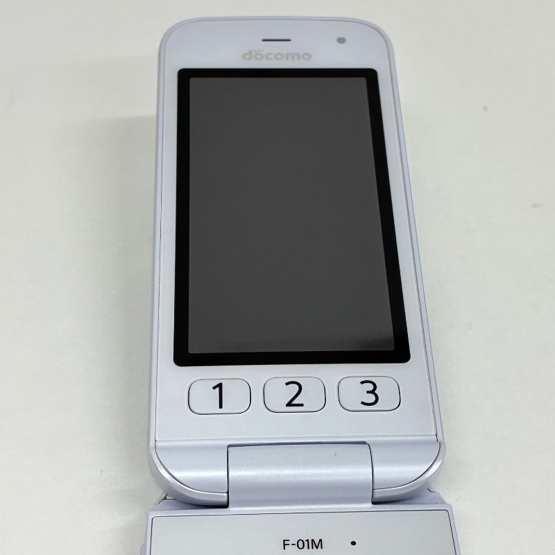 docomo F-01M White ドコモ らくらくホン 携帯電話 本体 ホワイト 白