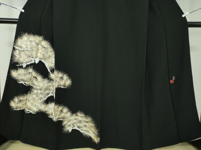 平和屋着物○国際的伝統工芸作家 十二代・藤林徳扇 苑寿 黒留袖 総駒