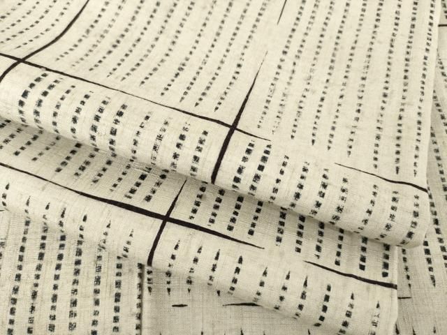 平和屋着物●上質な小紋　紬　格子　正絹　逸品　AABF1364ck 平和屋着物○上質な小紋 紬 格子 正絹 逸品 AABF1364ck 【公式通販】