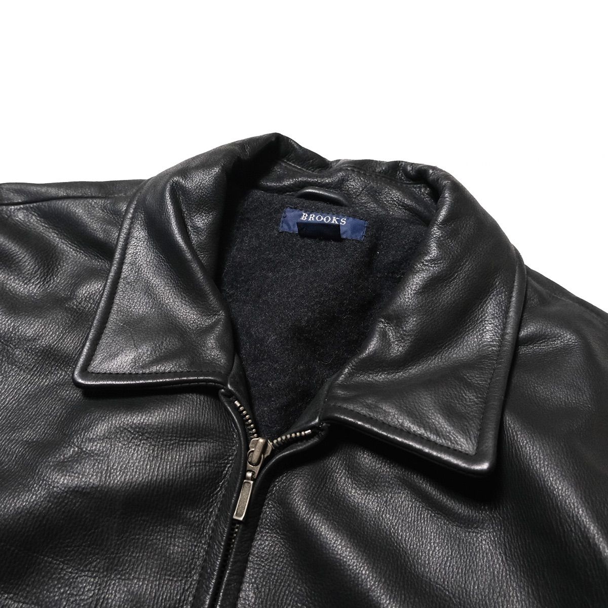 90's 00's ブルックスブラザーズ レザー ジャケット 黒 (XL) ブラック