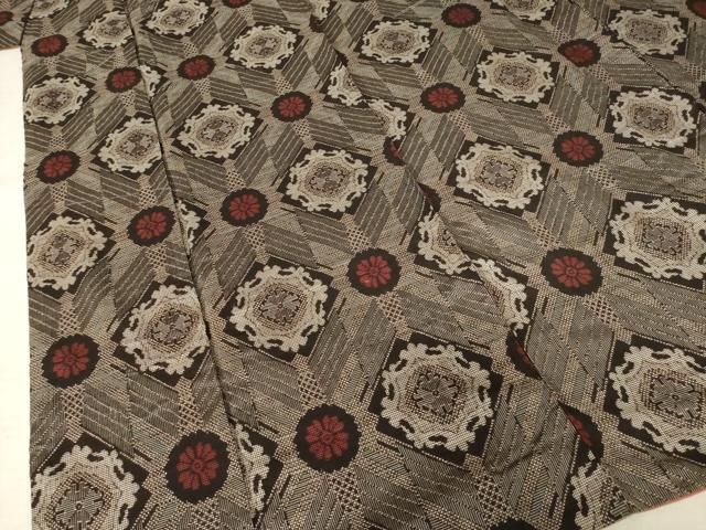 平和屋着物●本場大島紬　龍郷絣　花菱文　正絹　逸品　AABF0954ck 平和屋着物○本場大島紬 龍郷絣 花菱文 正絹 逸品 AABF0953ck 【公式通販】