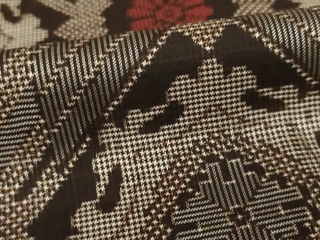 平和屋着物○本場大島紬 龍郷絣 花菱文 正絹 逸品 AABF0953ck - メルカリ