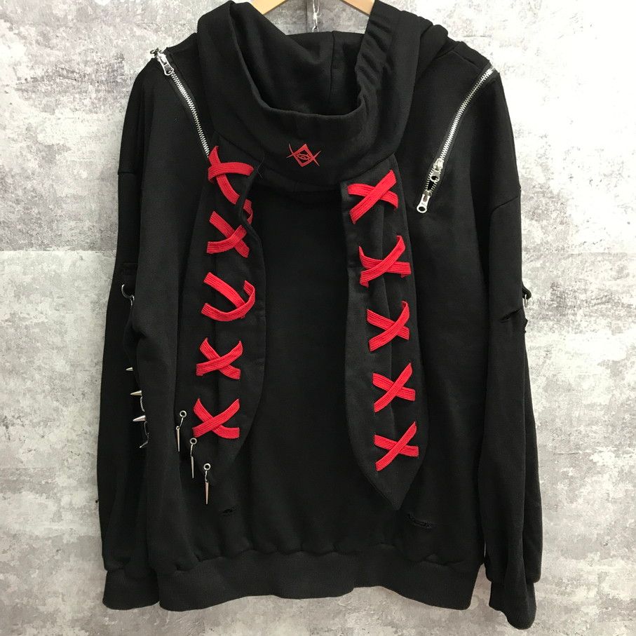 REFLEM レフレム うさ耳チェーン付きZIPパーカー RF-25-E23 ブラック