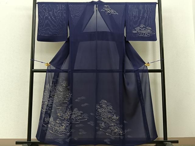 平和屋着物＊夏物 訪問着 絽 茶屋辻 金彩 正絹 逸品 BAAW5068hj - メルカリ