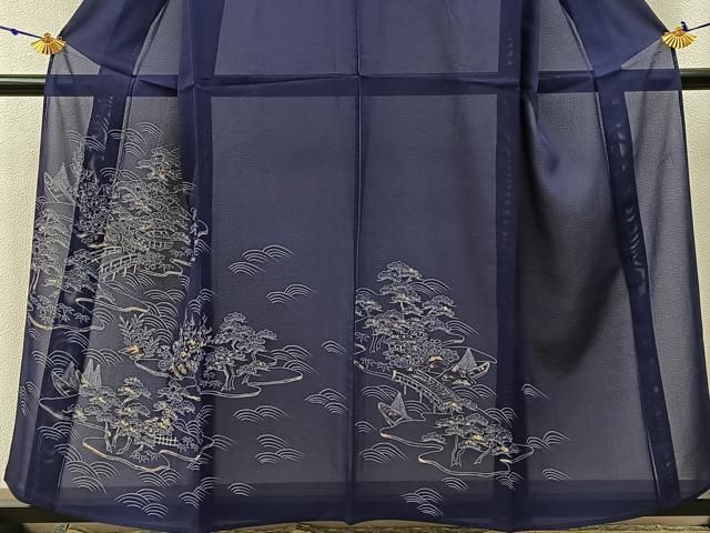 平和屋着物＊夏物 訪問着 絽 茶屋辻 金彩 正絹 逸品 BAAW5068hj - メルカリ