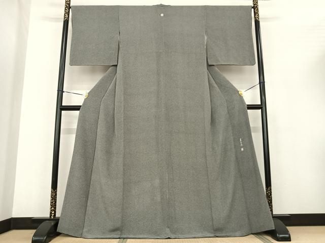 平和屋着物○江戸小紋 作家物 鮫小紋柄 草木染 正絹 逸品 AABF0331fy