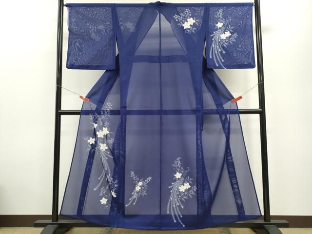 平和屋着物＊夏物 訪問着 絽 孔雀草花文 洗える着物 CABB9683ze - メルカリ