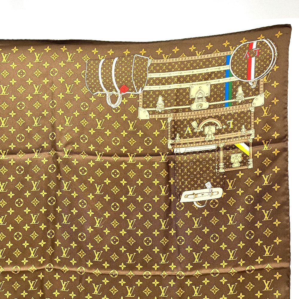LOUIS VUITTON ルイヴィトン スカーフ カレ・モノグラム トランク
