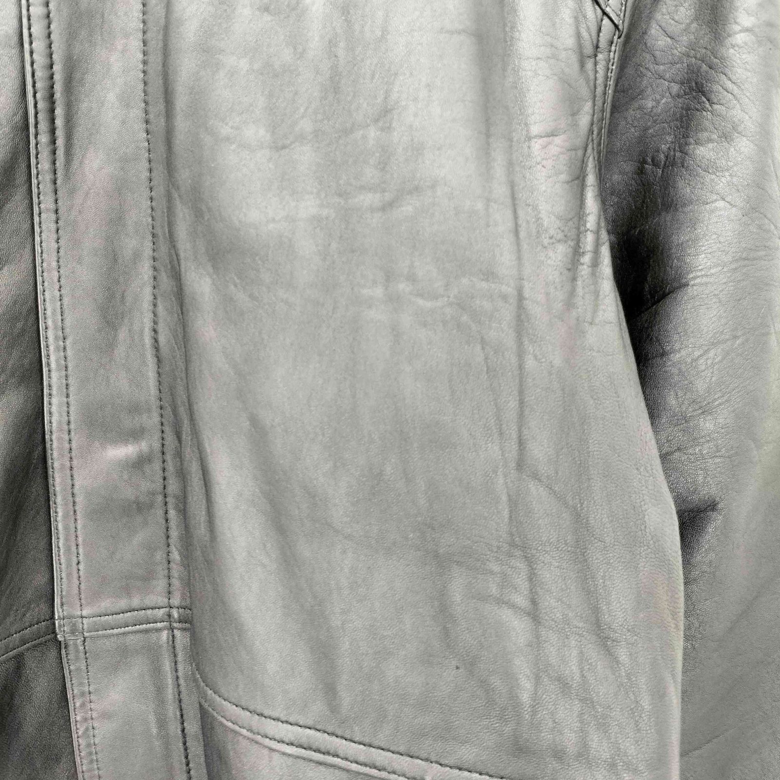 ユーズドフルギ USED古着 ラムレザーハーフコート メンズ L - メルカリ