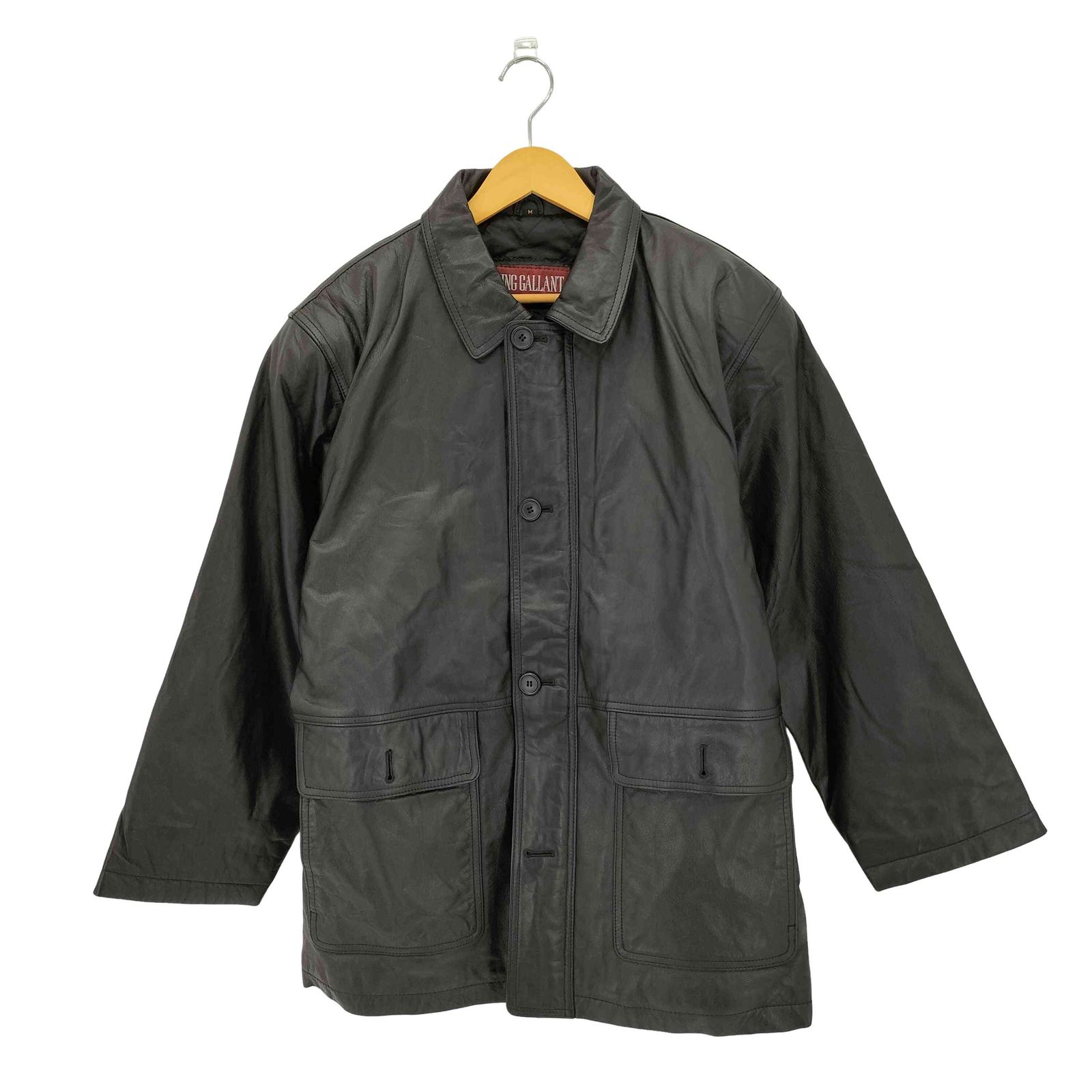 ユーズドフルギ USED古着 カウレザーハーフコート メンズ JPN：M