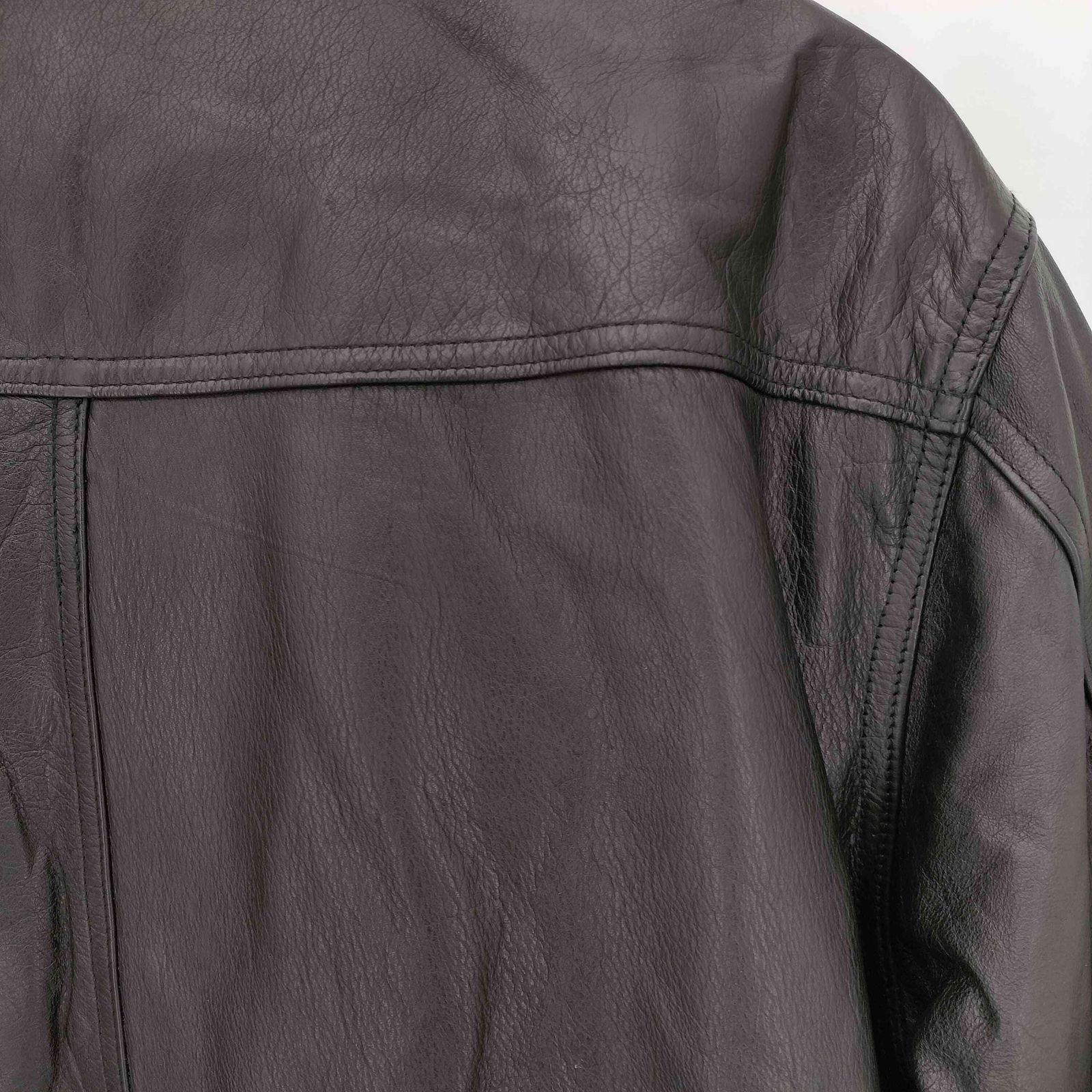 ユーズドフルギ USED古着 カウレザーハーフコート メンズ JPN：M