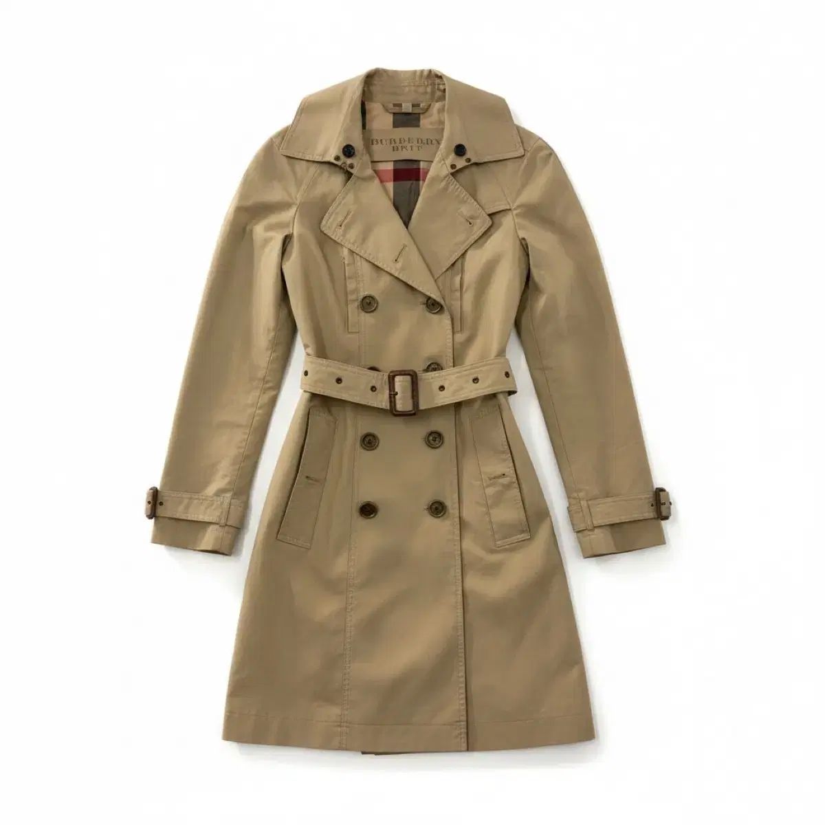 ■バーバリー ブリット トレンチコート ベージュ系 レディース IT48 □バーバリー ブリット トレンチコート ベージュ系 レディース IT48