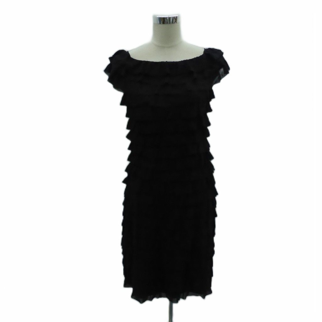 マレーラ MARELLA ワンピース ラウンドネック ノースレーブ ひざ丈