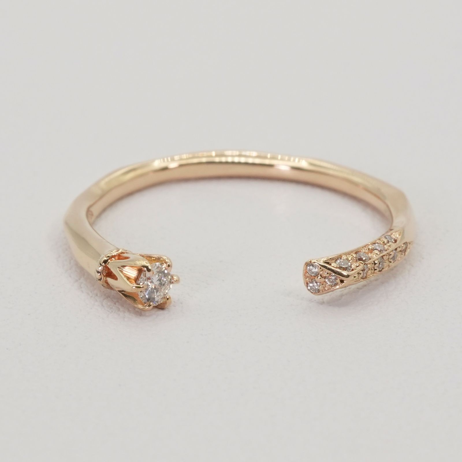 203ジュエリー K 10 420 ダイヤモンド フォークリング 24 4676