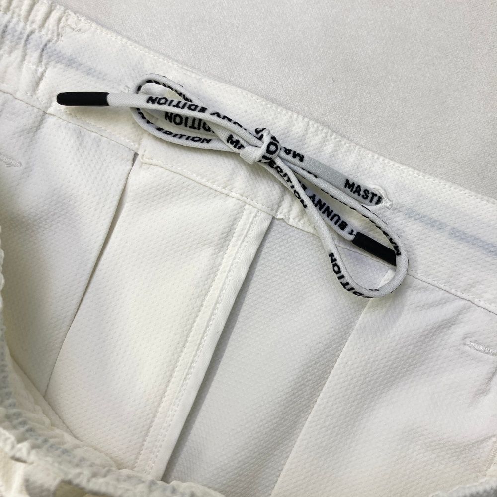 新品　マスターバニーエディション　ジョガーパンツ　ホワイト　ストレッチ　サイズ7 サイズ：5 MASTER BUNNY EDITION マスターバニーエディション 2024年
