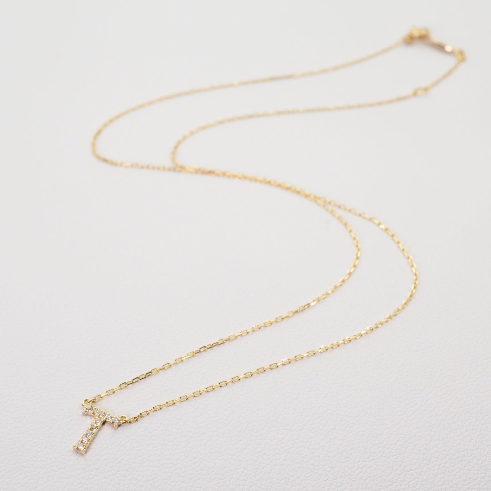 アーカー イニシャル T ネックレス K18 ダイヤモンド/24-3291 - メルカリ