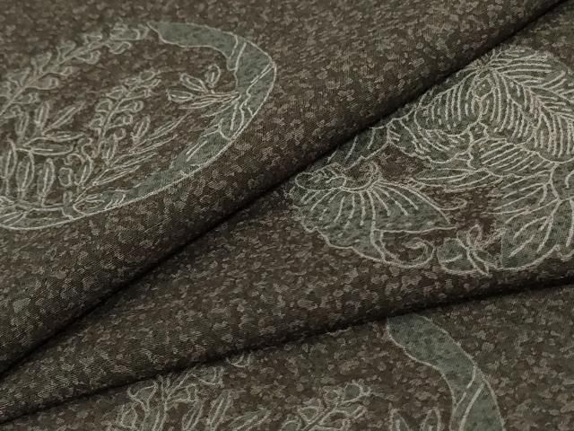 平和屋着物＊夏物 小紋 紗 花菱文 AABC9867jd