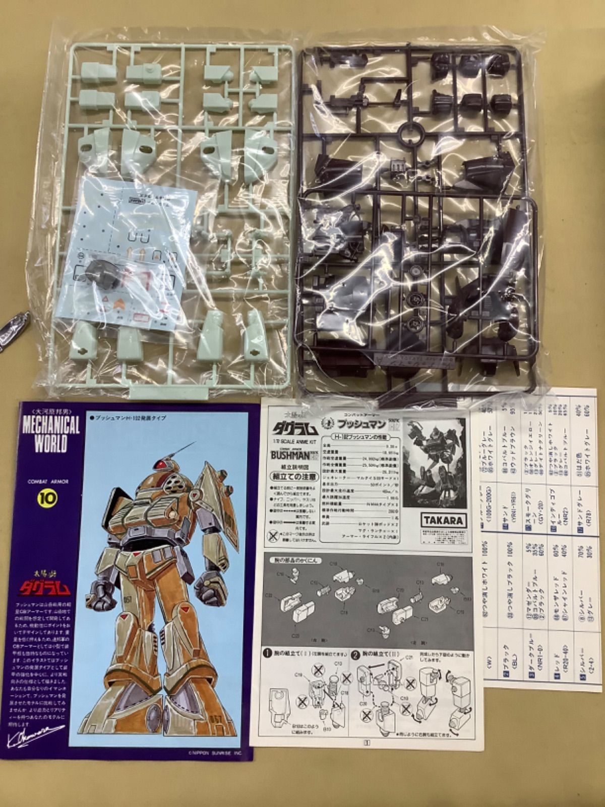 タカラ 「太陽の牙 ダグラム」1/72プラモデル5個セット - メルカリ