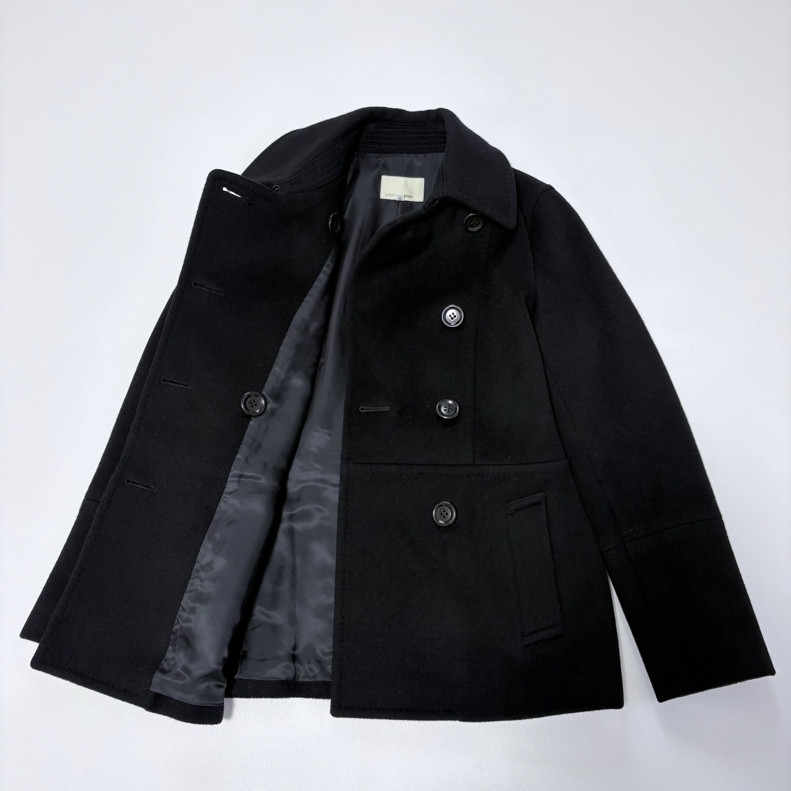 Spick & Span スピックアンドスパン ウール混フードコート 36 S 