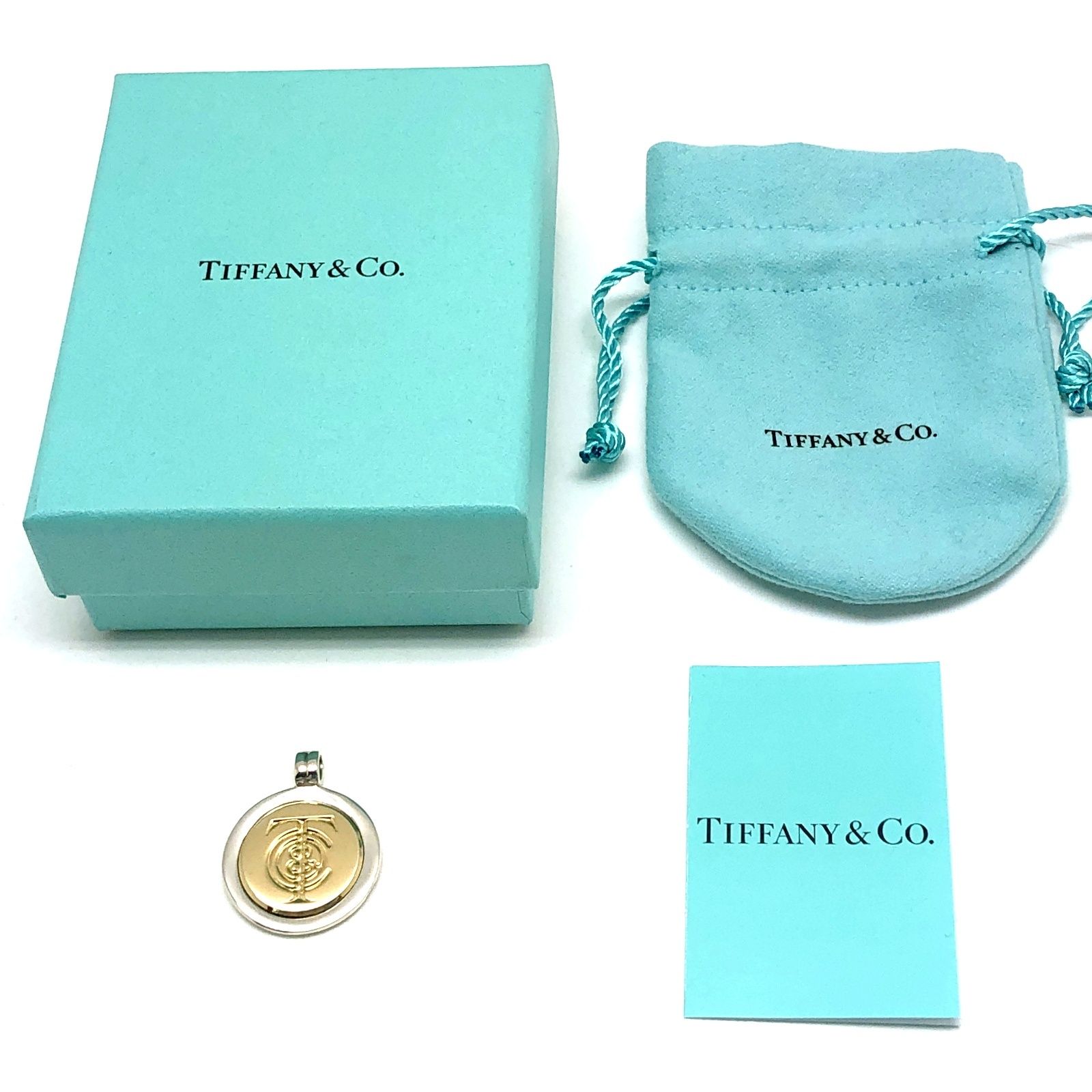 TIFFANY&Co. ティファニー ネックレス トップ コイン T&C ペンダント