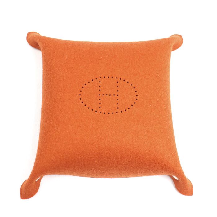HERMES エルメス ヴィドポッシュ フェルト トレー オレンジ 中古 美品
