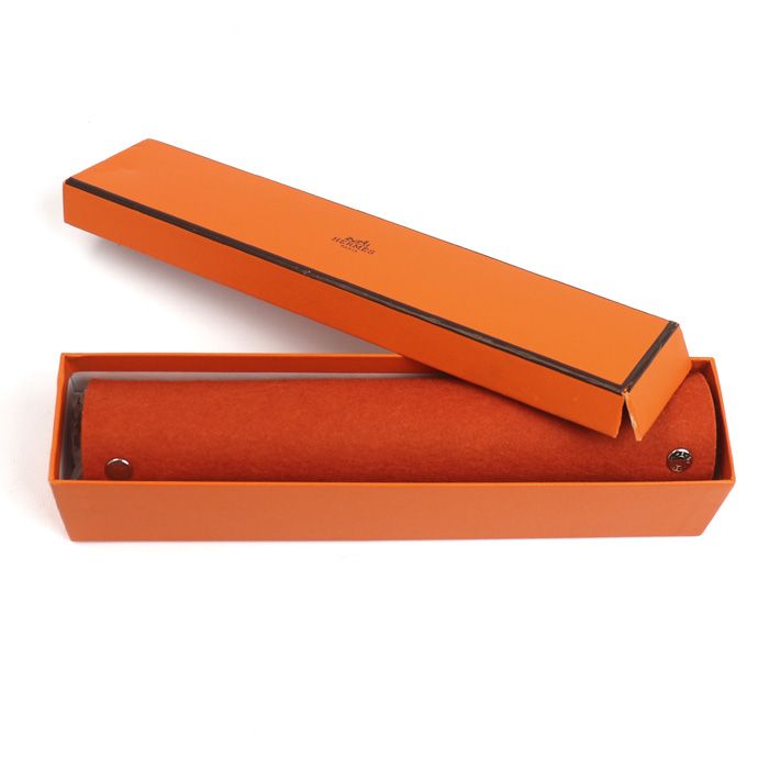 HERMES エルメス ヴィドポッシュ フェルト トレー オレンジ 中古 美品