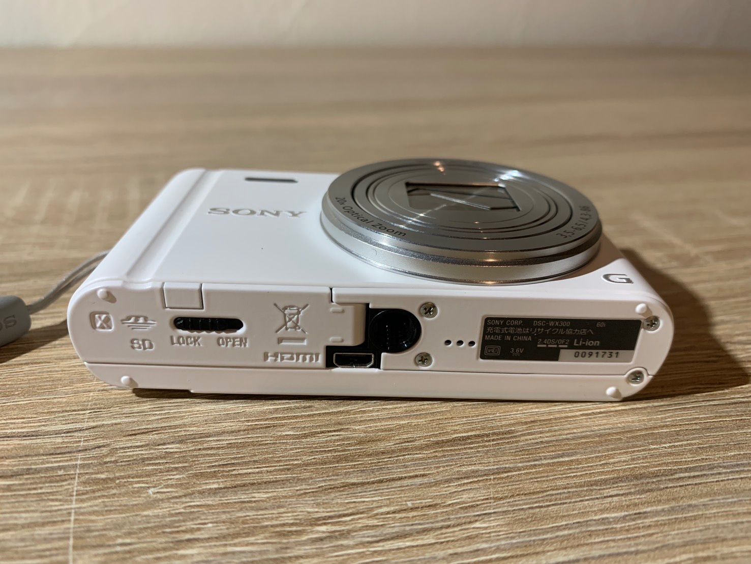 7306 Sony Cyber-Shot DSC-WX300 ホワイト デジカメ 動作確認済み 美品