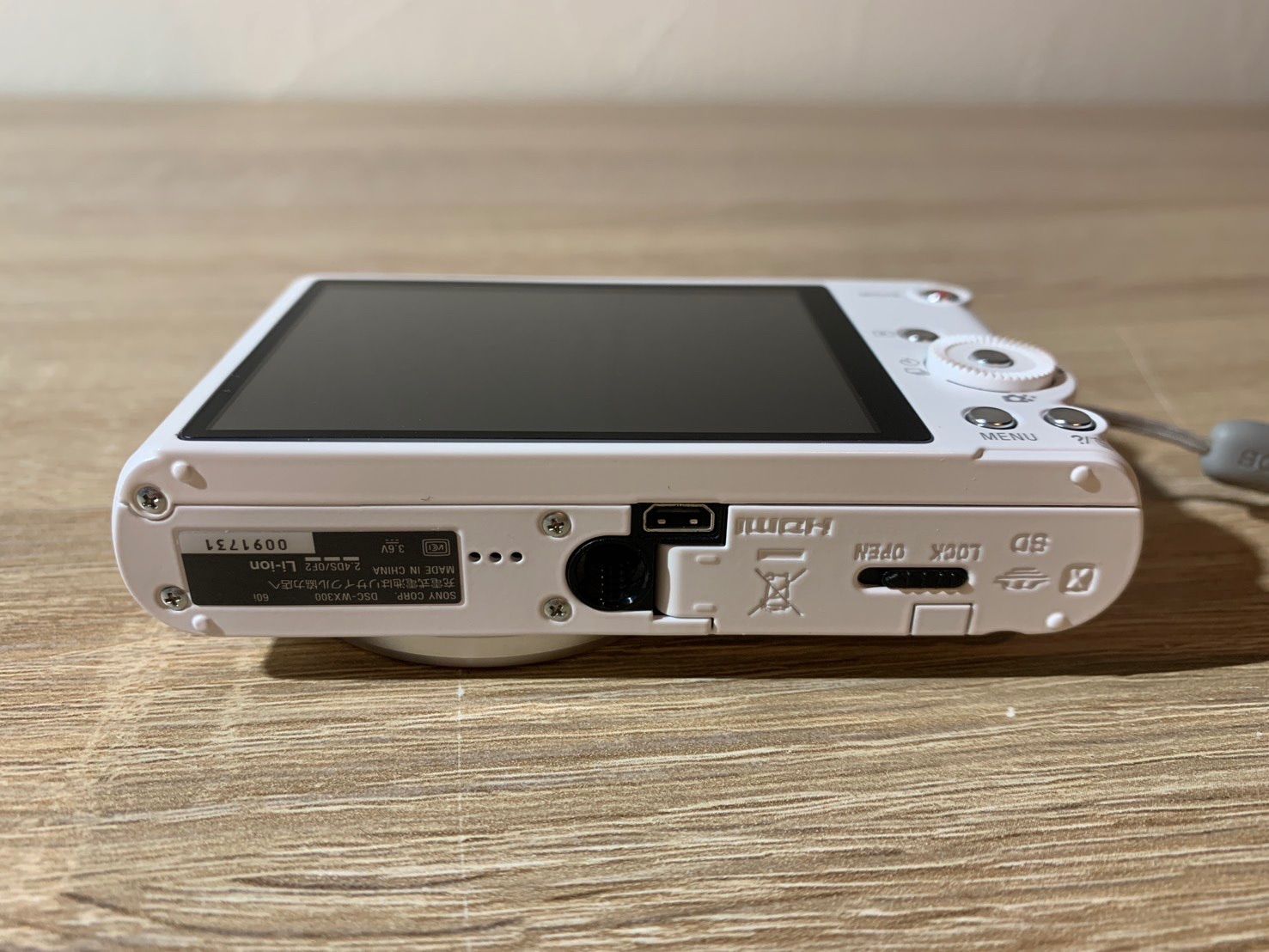 7306 Sony Cyber-Shot DSC-WX300 ホワイト デジカメ 動作確認済み 美品