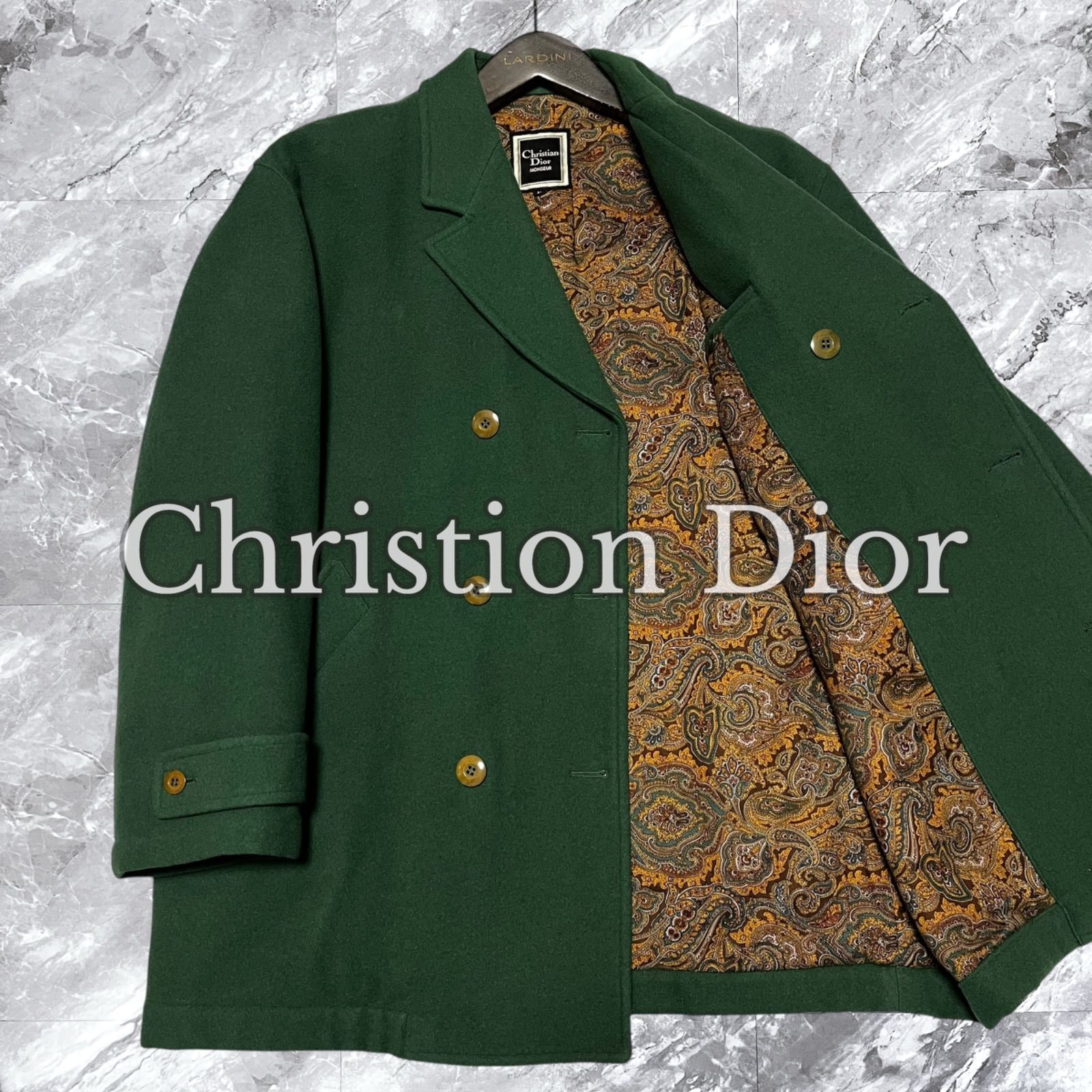 極美品 Christion Dior クリスチャンディオール ピーコート Pコート